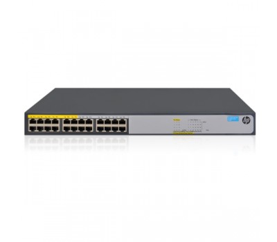 Коммутатор HP 1420-24G-PoE+ (124W) Switch (12 ports 10/ 100/ 1000 + 12 ports 10/ 100/ 1000 PoE+, unmanaged, fanless, 19") (JH019A#ABB)