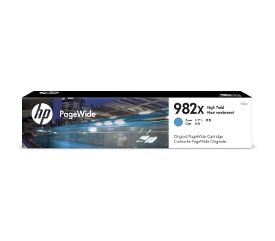 Картридж HP 982A увеличенной емкости PageWide Enterprise Color 765/780/785, голубой, 20000 стр. (T0B27A)